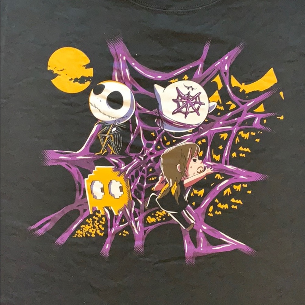đź‘•Halloween T Shirt Pac-Man x Jack XL NWOTđź‘• - Picture 2 of 3